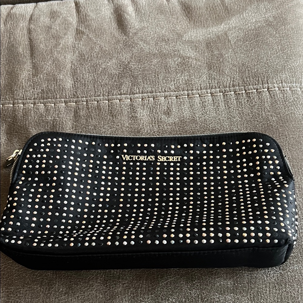 Victoria's Secret Black Clutch with Silver Accents